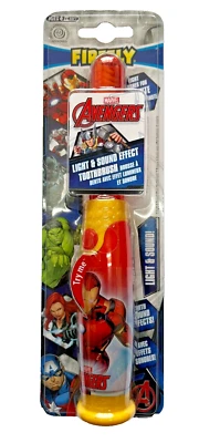 AVENGERS firefly battery operated toothbrush iron man LIGHT AND SOUND