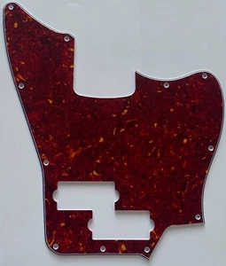 Golpeador de guitarra estilo bajo Jaguar Squier 4 capas tortuga roja roja - Imagen 1 de 7