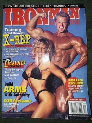 Iron Man Magazine December 1997 Bodybuilding Fitness Health Vintage Rare Good Foto 1 de 3