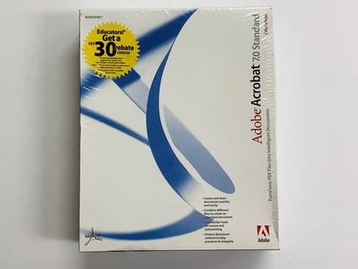 "BRAND NEW" Adobe Acrobat 7.0 Standard Education (Windows) SEALED FREE SHIPPING - Image 1 of 4