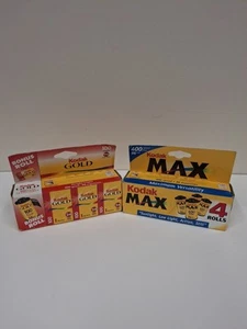 Kodak Max 400 & Kodak Gold 100 35mm 8 Rolls 192 Exposures Expired - Picture 1 of 7