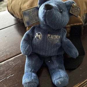 Mark McGwire #25 Bamm Beano peluche ours violet bonnet bébé 9” - Photo 1 sur 13