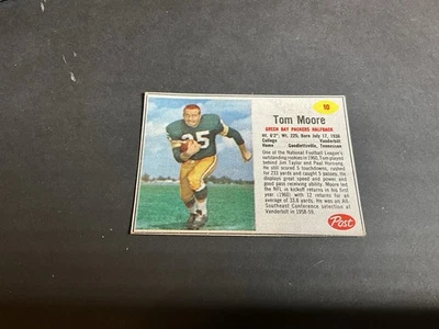 1962 Post Cereal Tom Moore #10 Full Black Borders - 2 very slight creases ￼ - Image 1 of 2