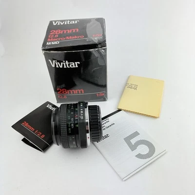 Lente macro para cámara Vivitar 28 mm MC f2,8 para lente manual multicapa Minolta Foto 1 de 4