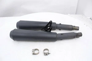 Left Right Exhaust Muffler Silencer Set Moto Guzzi V7 III Carbon/Dark 18-19 OEM - Picture 1 of 8