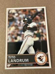 Tito Landrum Baltimore Orioles Team Issued Postcard Sized Photo  - Picture 1 of 2