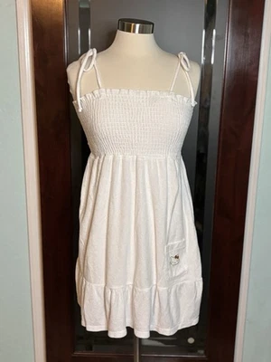 Nuevo Vestido de Terry para Niñas, Toalla Traje de Baño Piscina Playa Cubrimiento Talla Mediana Foto 1 de 4