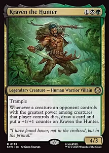 x1 Kraven the Hunter R MTG Marvel's Spider-Man M/NM, English - Picture 1 of 1
