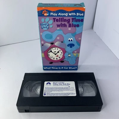 Blues Clues - Telling Time With Blue (VHS, 2002) Nick Jr. w/Steve Burns - Image 1 of 4