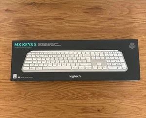 Logitech MX Keys S Wireless Keyboard Pale Grey – Illuminated – Brand New Sealed - Picture 1 of 5