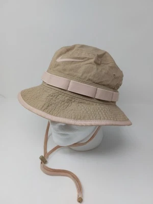 NIKE Just Do It Dri-Fit Boonie Bucket Hat M/L Adult Unisex Cap Beige Khaki - Image 1 of 4