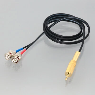 3.5mm stereo 1/8" TRS to +/- dual BNC Male Monitor Decoder Y Audio Cable 1~16FT - Image 1 of 4