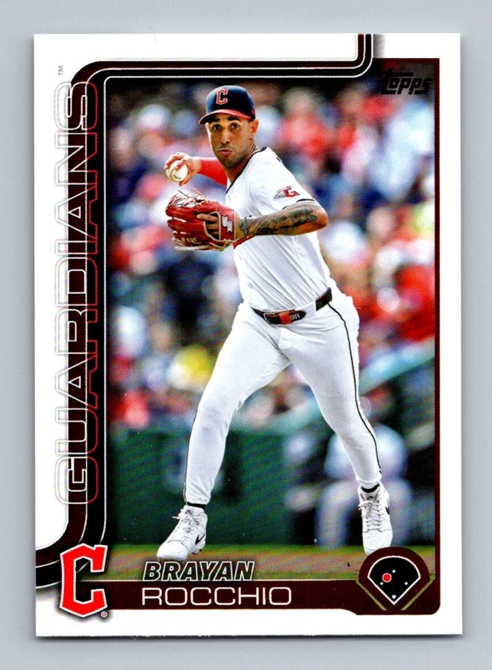 2025 Topps Baseball Series 1 #194 Brayan Rocchio, Cleveland Guardians - Image 1 of 2