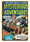 1954 Thrilling Tales Of Terror Horror Comic Mysterious Adventures Creepy Tin Sig