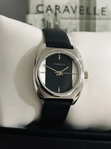 Original CARAVELLE by BULOVA LADIES 26 mm LEATHER STRAP WATCH 43L220 NWT Gift - Picture 1 of 15