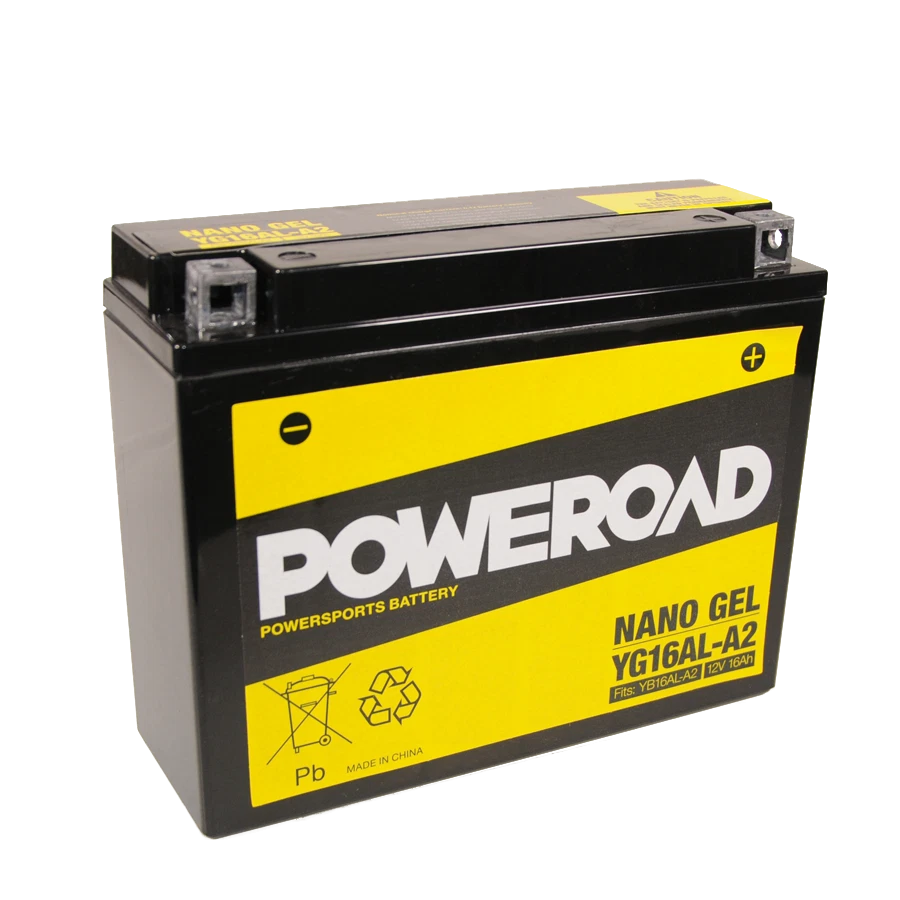 704076 YB16AL-A2 Poweroad Gel Batería Ducati 748 851 916 Monster 600 750 900 Sl - Imagen 1 de 1