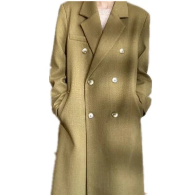 Nuevo Otoño e Invierno Grueso Suelto Lana Doble Cara Cachemir Abrigo para Mujer Foto 1 de 4