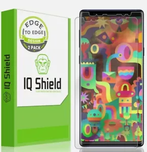 IQ Shield 2 Pack GALAXY NOTE 9 LiQuidSkin Clear SCREEN PROTECTOR Anti Scratch - Picture 1 of 12