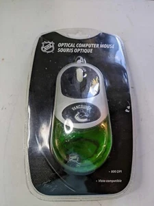 Brand New-Aqua Mouse NHL Vancouver Canucks Hockey USB Mouse-In Package - Picture 1 of 3