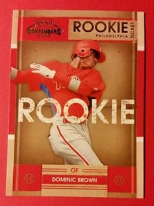 DOMINIC BROWN * RC ROOKIE #21 PHILADELPHIA PHILLIES * 2009 PLAYOFF CONTENDERS - Picture 1 of 1