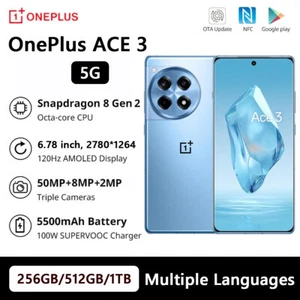 OnePlus Ace 3 5G Snapdragon 8 Gen 2 NFC 120Hz 50MP 100W Charge 256GB/512GB/1TB - Picture 1 of 33