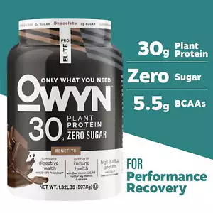 Elite 30 Gram Chocolate Plant Protein Powder,Protein Supplements,New - Picture 1 of 6