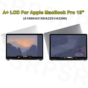 Ekran A + LCD do Apple Macbook Pro 13" 2018-2020 Wyświetlacz z górnymi częściami Montaż - Zdjęcie 1 z 17