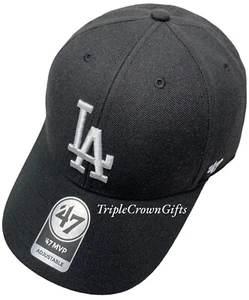 Los Angeles Dodgers ('47 Brand) MLB MVP Hat Adjustable Black - Picture 1 of 5