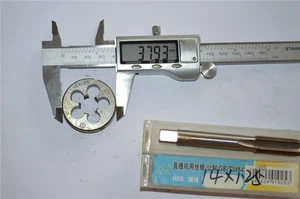 1 Stück Gewindebohrer M14 mm × 1,25 +1 Stück Schneideisen M14 × 1,25 mm Marke (S) M14 mm Rechtshand   - Bild 1 von 3