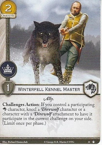 3 x Winterfell Kennel Master AGoT LCG 2.0 Game of Thrones Road to Winterfell 21 - Picture 1 of 1