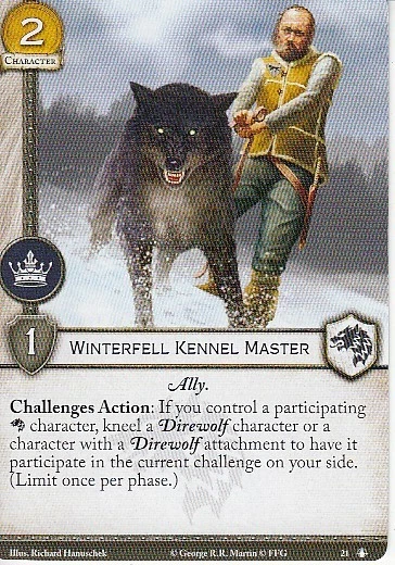 3 x Winterfell Kennel Master AGoT LCG 2.0 Game of Thrones Road to Winterfell 21 - Image 1 of 1