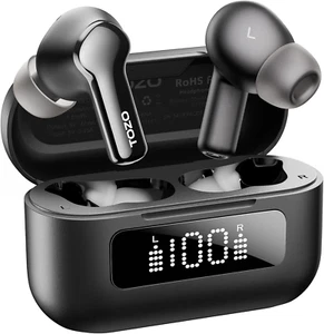 TOZO Hybrid Active Noise Cancelling Wireless Earbuds with 6 Mics AI Clear Call E - Picture 1 of 9