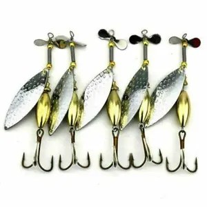 5 x FFT 15g SPINNER SPOON LURE SEA TROUT MACKEREL COD BASS LURE FISHING MEPP - Picture 1 of 3