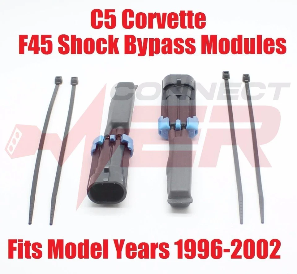 F45 Shock Absorber Bypass Modules (2) 1996-2002 Chevrolet Corvette C5 - Imagem 1 de 1