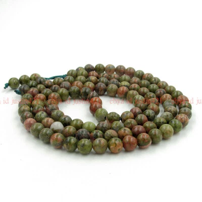 Multicolor Unakite 108 Prayer Beads Buddhist Mala Meditation Healing Necklace — 第 1/4 张图片