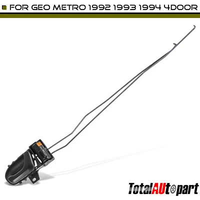 Manija de puerta interior negra para Geo Metro 1992 1993 1994 4 puertas pasajero delantero Foto 1 de 4