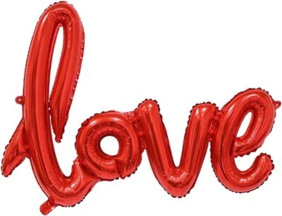 "Love" Air Filled Mylar Balloons (42.52" x 25.2") PACK OF 2 - Red  - Image 1 of 2