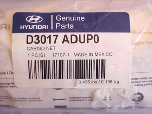 Hyundai Tucson Genuine 2016-21 Cargo Net D3017 ADUP0 Cargo Net Brand New Sealed - Picture 1 of 3