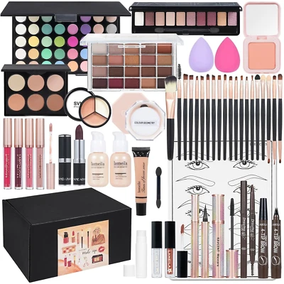 All in One Makeup Kit Makeup Kit for Women Full Kit Multipurpose Makeup ，eyeshad - Image 1 of 4