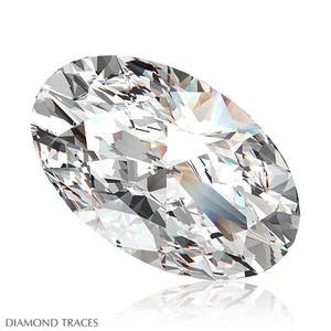 1,12 quilates D-VVS2 ovalado corte ex 100% diamante genuino 7,93x6,12x3,58 mm certificado AGI - Imagen 1 de 4