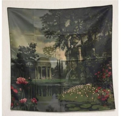 GUCCI Scarf Furoshiki Japan Exclusive Large 2017 Wrapping cloth, Flower Wine red - Image 1 of 4