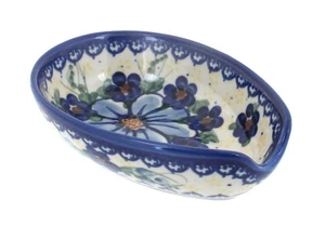 Blue Rose Polish Pottery Daisy Surprise Spoon Rest - Picture 1 of 1