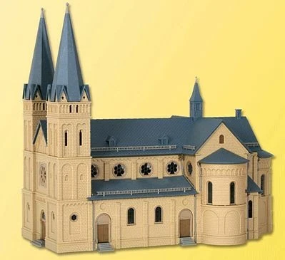 Kibri 37025 N Scale Church -- 11-1/4 x 6-11/16 x 10-1/4" 28.5 x 17 x 26cm - Image 1 of 1