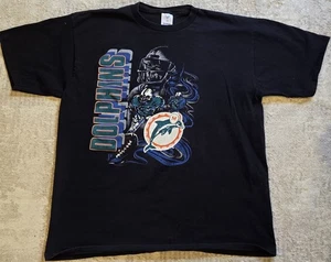 Camiseta De Colección Miami Dolphins XL (Moderna L) Hecha en EE. UU. Jostens Puntada Única - Imagen 1 de 6