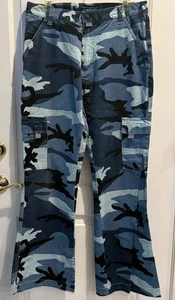 Pantalones MacGirl MacGear Talla 13 Camuflados Acampanados Pantalones Rave Patinador Gótico Retro De Colección Y2K - Imagen 1 de 9