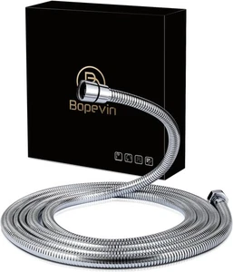 Shower Hose Replacement 118 Inch Extra Long, Stainless Steel Flexible Chrome  - Picture 1 of 9