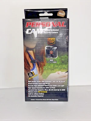 One Tekno Personal Cam 1x1x1 Inch Motion Activated Full HD 720P Security Camera - Image 1 of 2