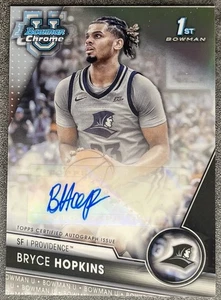 Bryce Hopkins 2023-24 Bowman Chrome 1st Prospect Refractor Auto /250 RC St John - Picture 1 of 2