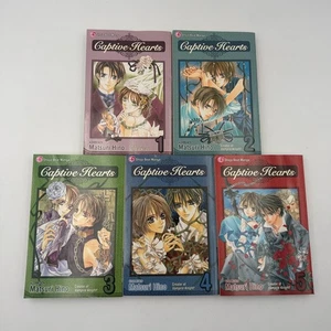 Cuori prigionieri vol. Set completo manga 1-5 inglese di Matsuri Hino prima stampa - Foto 1 di 13