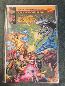 All New Exiles vs X-Men #0 - SIGNED, GOLD FOIL COVER, Vg/fn Malibu Ultraverse - Picture 1 of 4